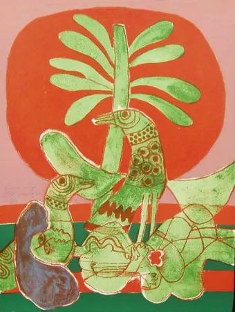 Литография Corneille - AMORE ROUGE