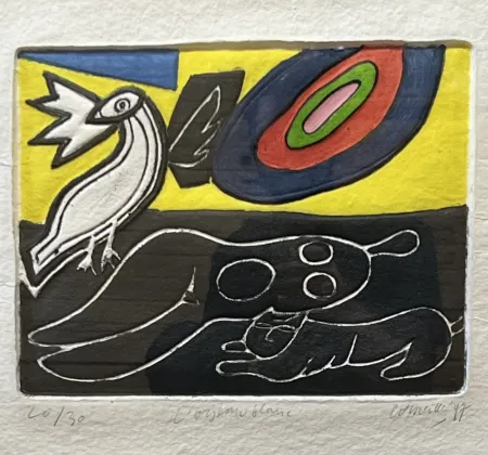 Многоэкземплярное Произведение Corneille - Aquagraure L'oiseau blanc, 1997