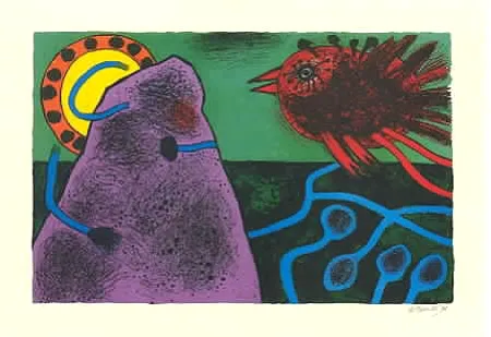 Литография Corneille - Aurore sur la montagne