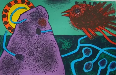 Литография Corneille - Aurore sur la montagne