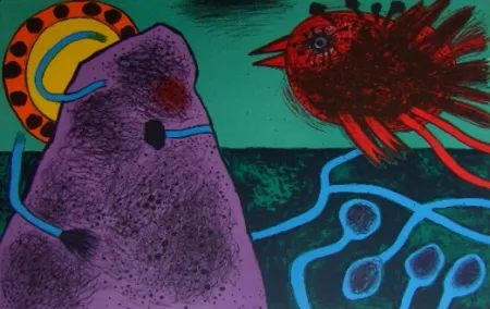 Литография Corneille - Aurore sur la montagne