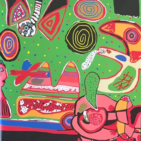 Многоэкземплярное Произведение Corneille - Bain de soleil - 140 x 140 cm - FOULARD Carré Brochier Soieries - LYON France