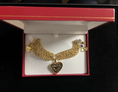 Многоэкземплярное Произведение Corneille - Bracelet signé avec charms et pampilles - 1999 - Bijou d'artiste