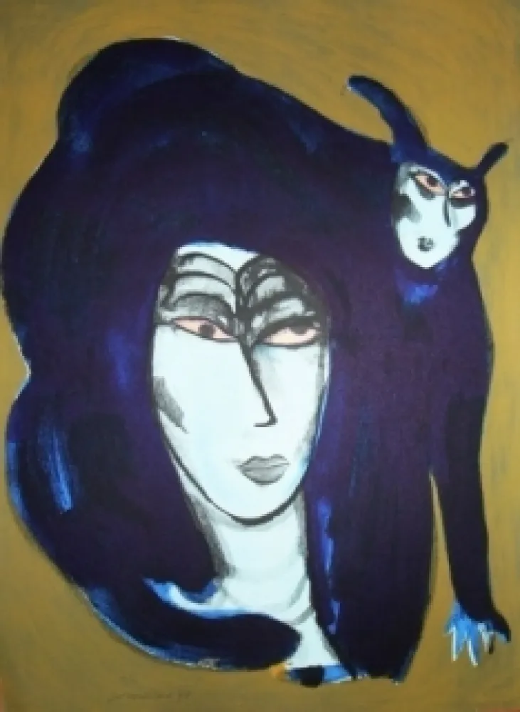 Литография Corneille - Chat endiablé