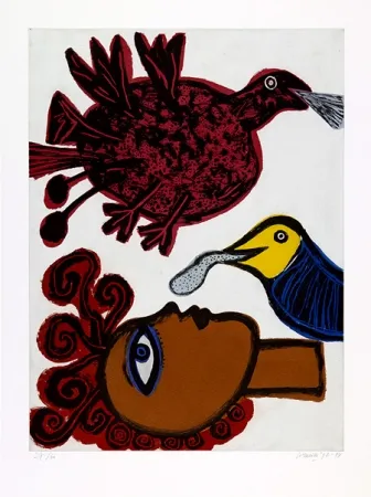 Акватинта Corneille - Echo de L’Afrique.