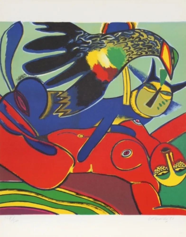 Литография Corneille - Elle se Donne a L'ete (She Gives Herself to Summer)