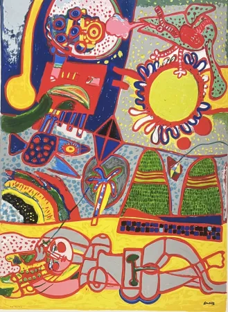 Цифровой Эстамп Corneille - Féérie Brésilienne, 1996 - Tirage à 45 ex. 