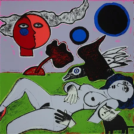 Сериграфия Corneille - Femme diurne