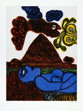 Акватинта Corneille - Hoggar en fête. 