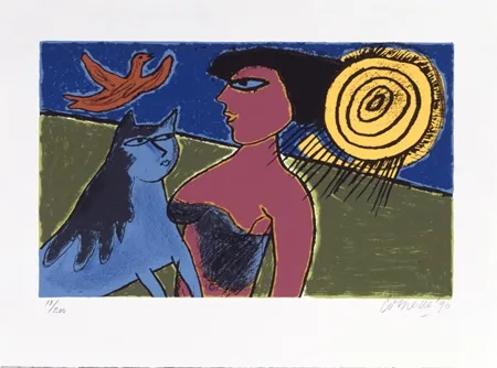 Сериграфия Corneille - L'amour au jour le jour 1