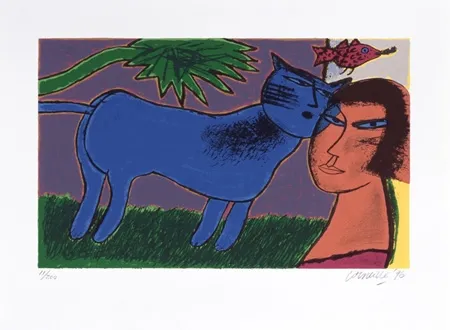 Сериграфия Corneille - L'amour au jour le jour 3