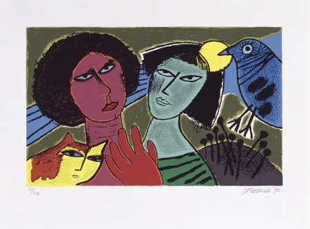 Сериграфия Corneille - L'amour au jour le jour 7