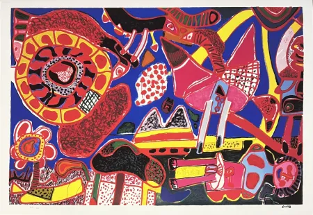 Цифровой Эстамп Corneille - Le Jardin des délices 1991