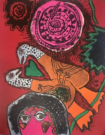 Литография Corneille - Lithographie ancienne L'Orientale, 1973