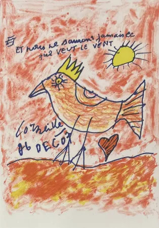 Литография Corneille - Lithographie Et nous ne saurons jamais ce que veut le vent, 2007