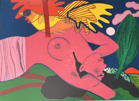 Литография Corneille - Lithographie Extase de l'été, 1985