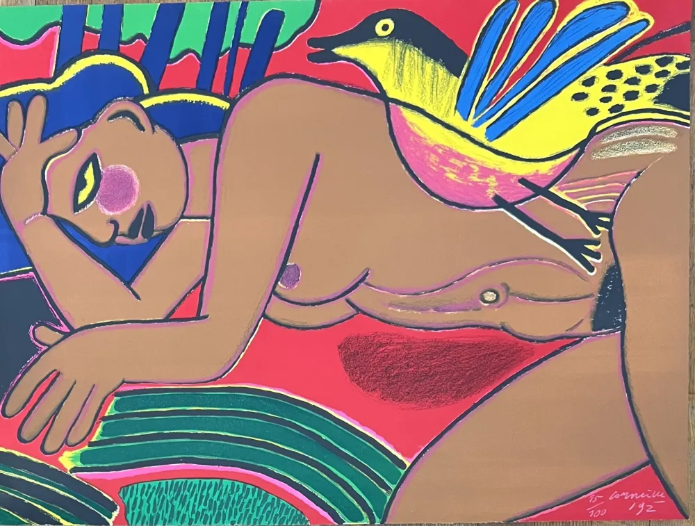 Литография Corneille - Lithographie Femme de l'été, 1992