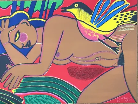 Литография Corneille - Lithographie Femme de l'été, 1992