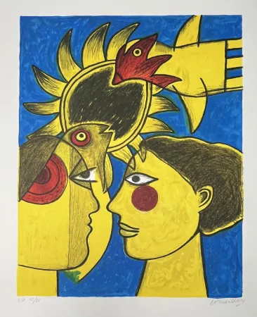 Литография Corneille - Lithographie Idylle, 2003