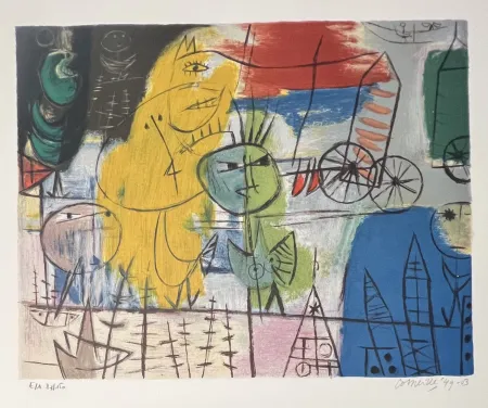 Литография Corneille - Lithographie La rue Cobra, 1949 - 2003
