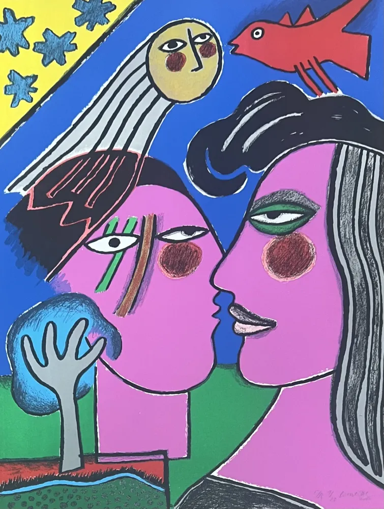 Литография Corneille - Lithographie Sous le Ciel étoilé 2000, E/A 1/20