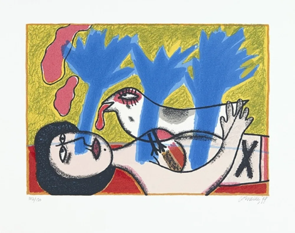 Сериграфия Corneille - L'oiseau des songes