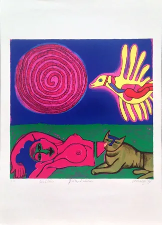 Литография Corneille - Nu au Soleil