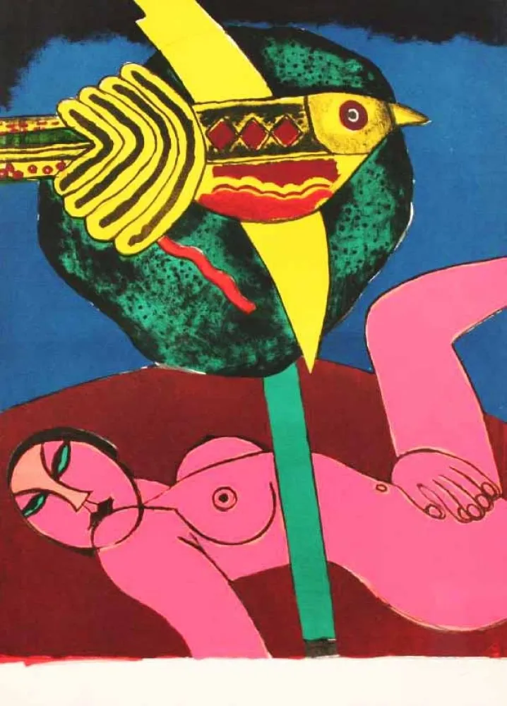 Литография Corneille - NUDO ROSA