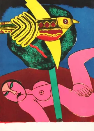 Литография Corneille - NUDO ROSA
