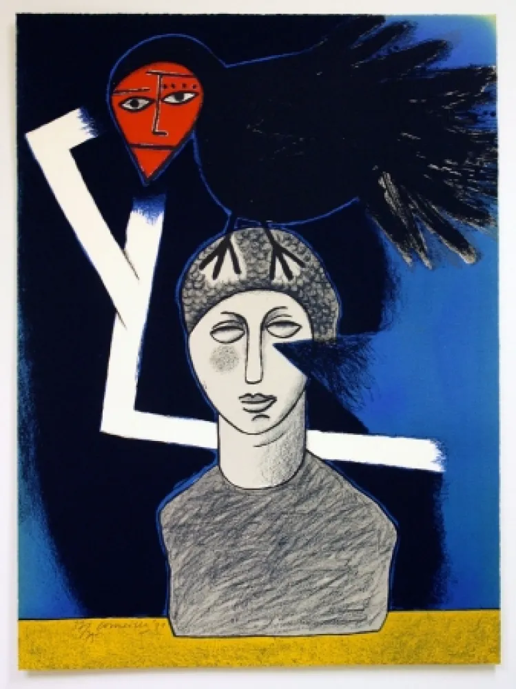 Литография Corneille - Raven no. 1