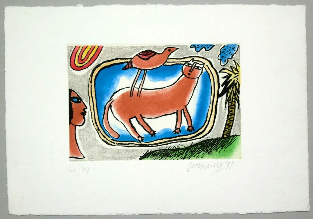 Офорт И Аквитанта Corneille - Senza titolo