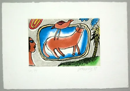 Офорт И Аквитанта Corneille - Senza titolo