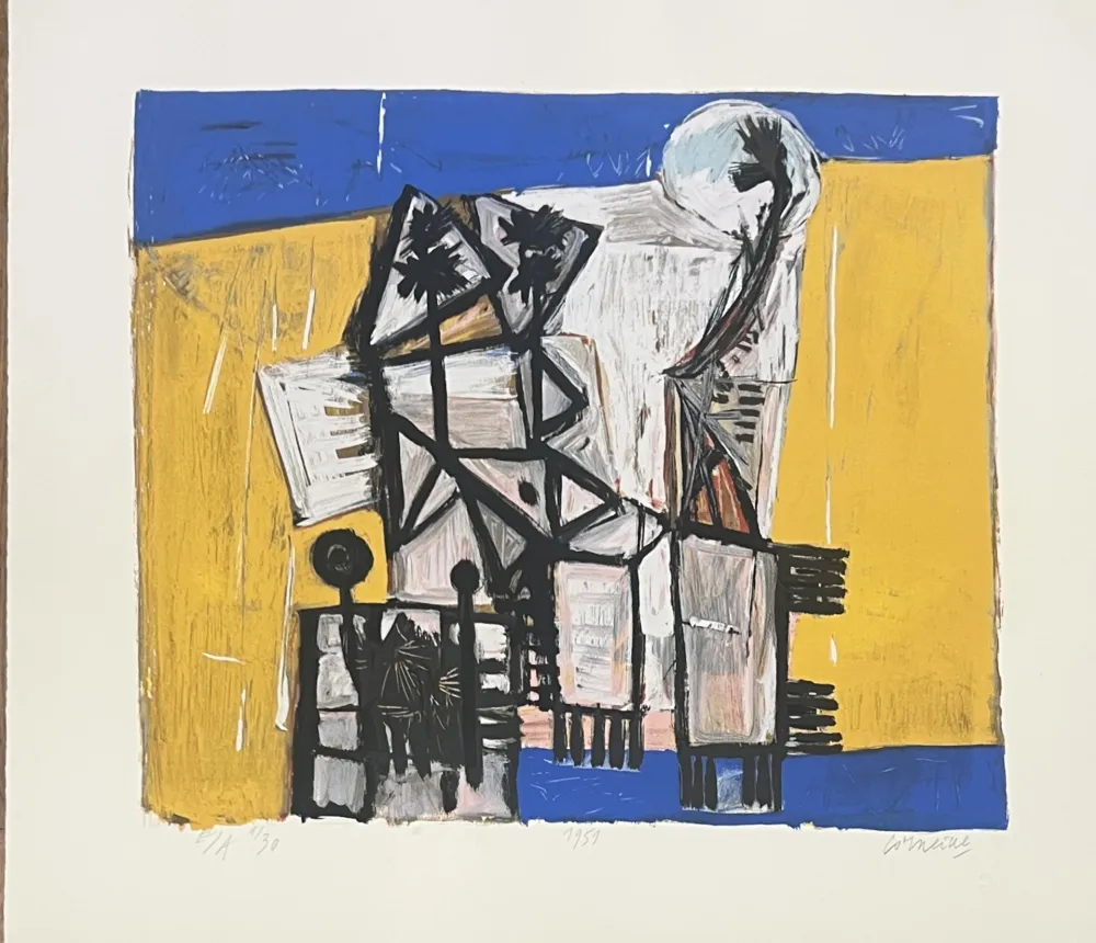 Сериграфия Corneille - Sérigraphie Cobra, 1951. Exemplaire E/A