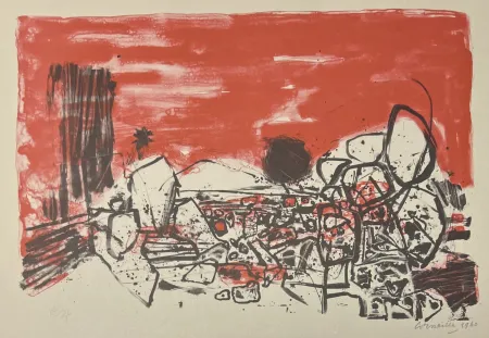 Нет Никаких Технических Corneille - Sérigraphie Dans le Désert 1960