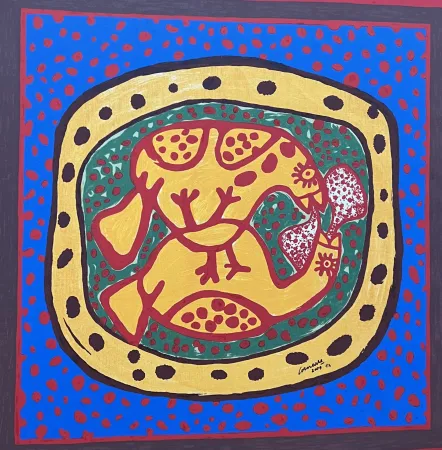 Нет Никаких Технических Corneille - Sérigraphie sur toile Love Birds, E/A- Encadrée