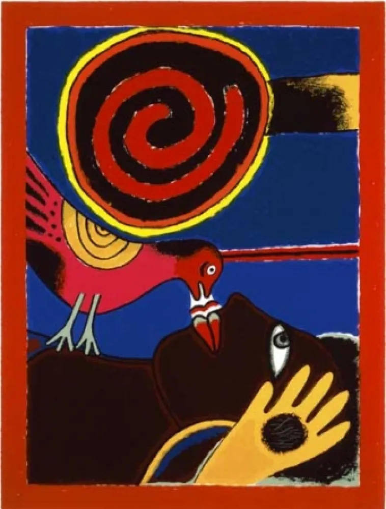 Сериграфия Corneille - Soleil cou coupé II