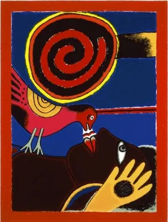 Сериграфия Corneille - Soleil cou coupé II