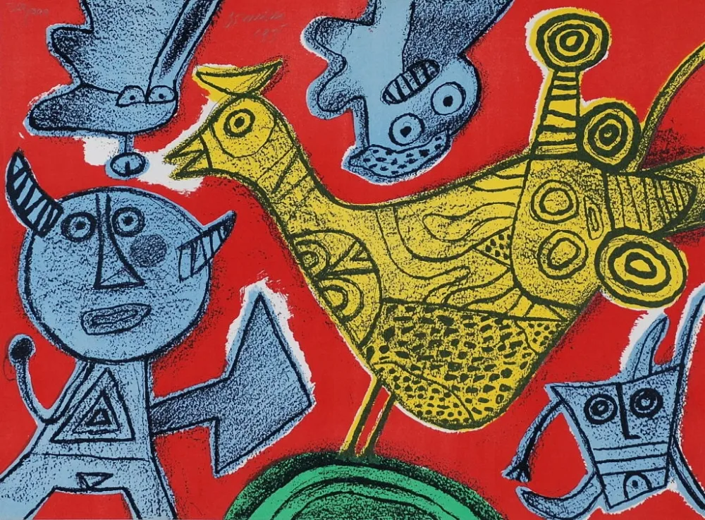 Литография Corneille - Songes du diable 