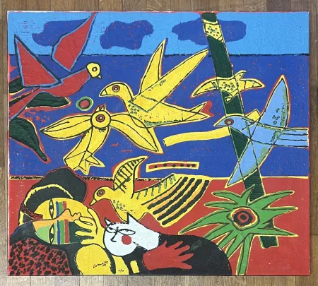 Многоэкземплярное Произведение Corneille - Terragraphie sur toile Italian Suite I - 2004