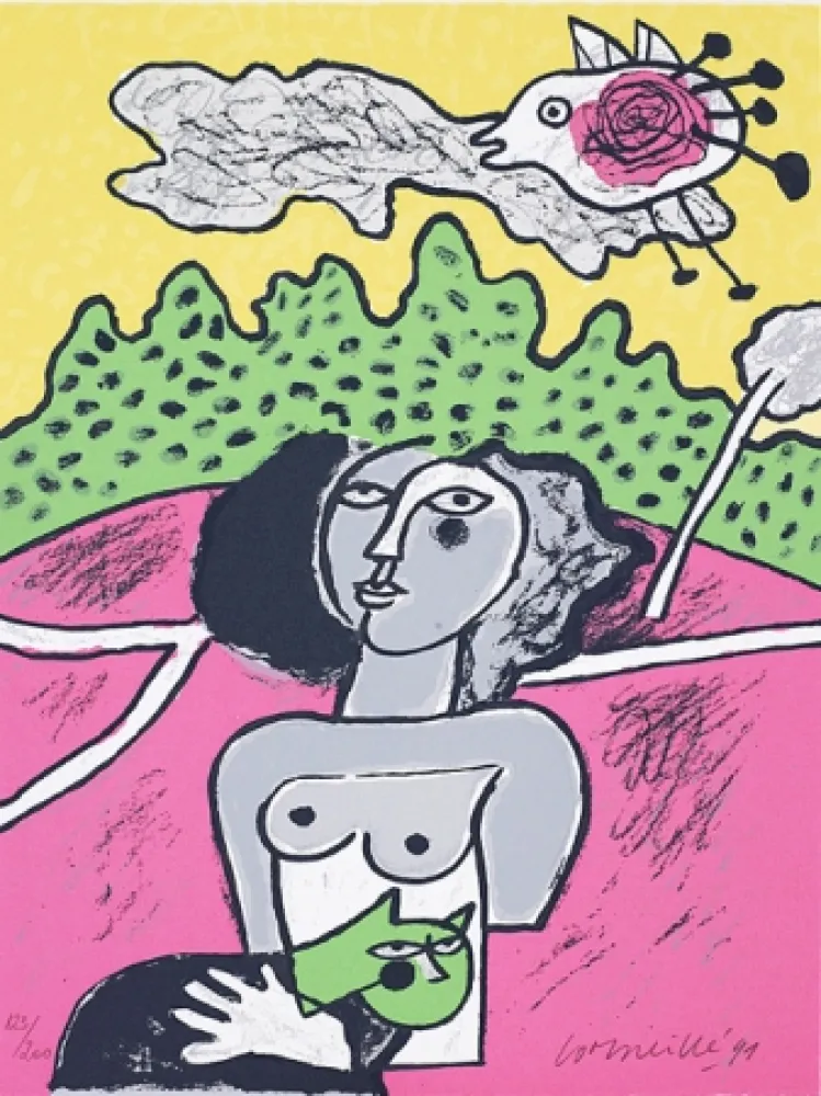 Сериграфия Corneille - Terre habitée