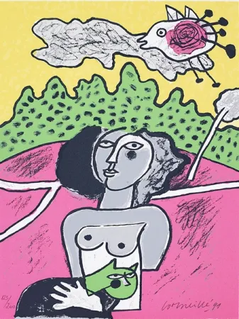 Сериграфия Corneille - Terre habitée