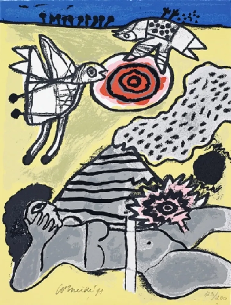 Сериграфия Corneille - Terre habitée