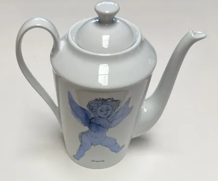 Керамика Corneille - Théière L'Ange d'après Rubens, en porcelaine de Limoges