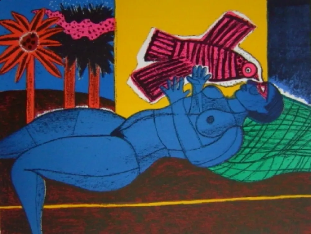 Литография Corneille - Venue de l'oiseau