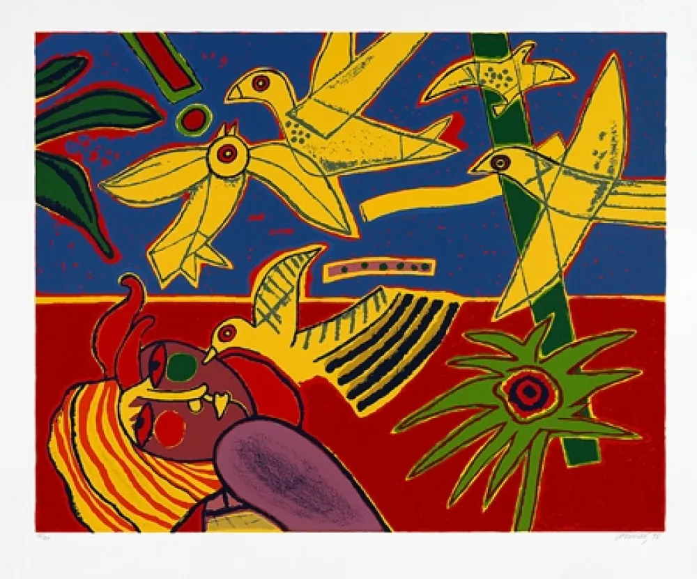 Сериграфия Corneille - Vol d'oiseaux