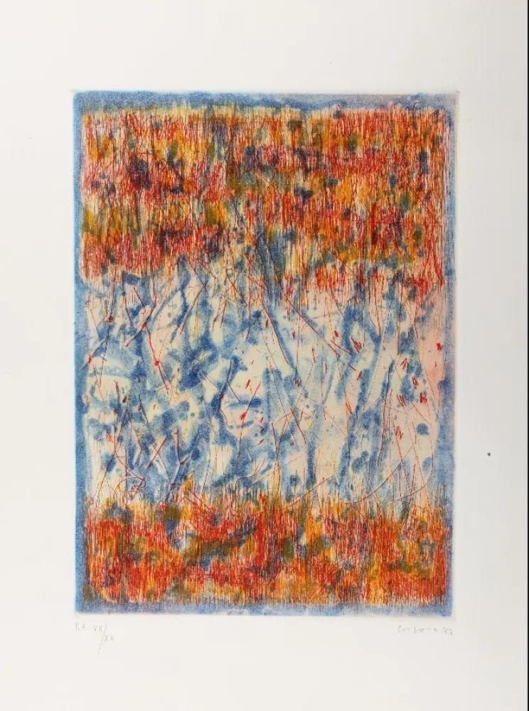 Офорт И Аквитанта Corpora - Omaggio a Mafai