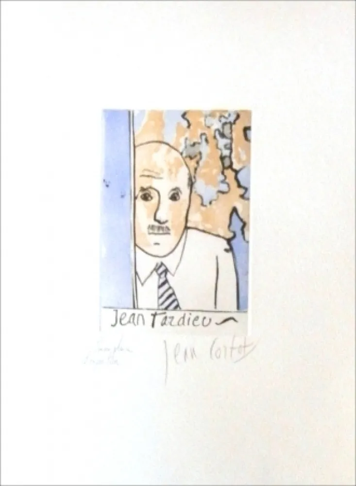 Офорт Cortot - Jean Tardieu