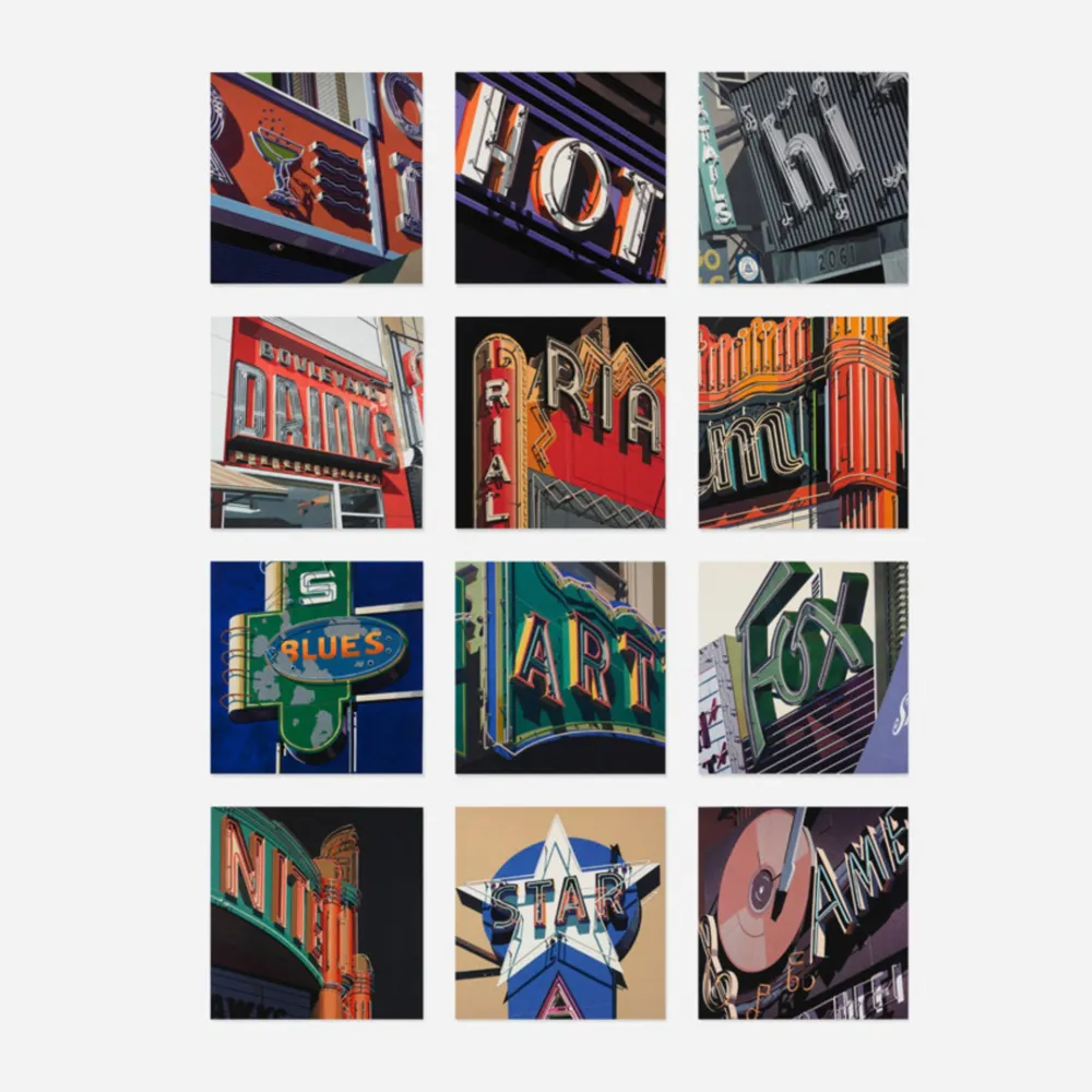 Сериграфия Cottingham - AMERICAN SIGNS (PORTFOLIO OF 12)