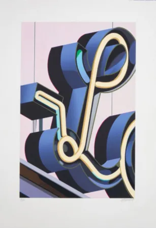 Литография Cottingham - L (from An American Alphabet)