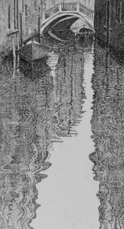 Офорт Cotugno  - Riflessi veneziani